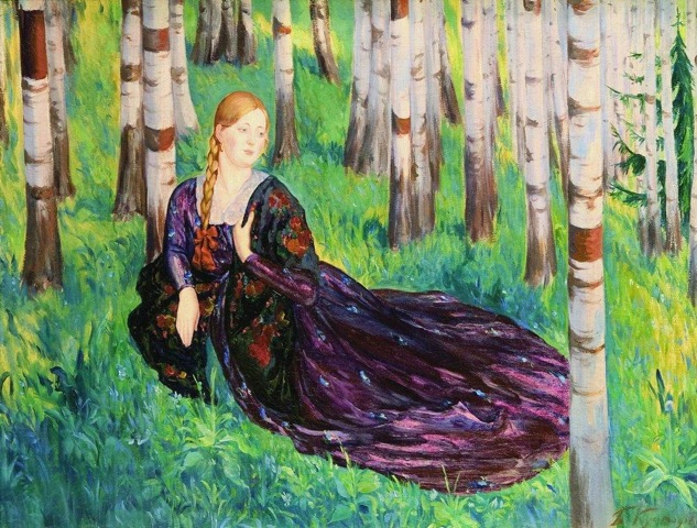 In the Birch Grove